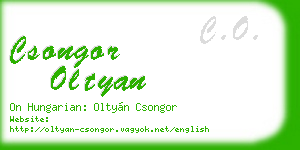 csongor oltyan business card